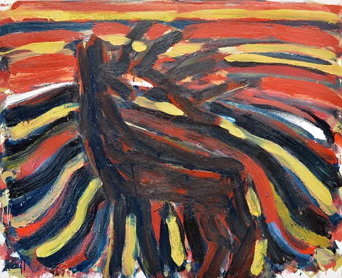 Ingmar Bruhn oT 2023 Öl auf Leinwand 150x180cm